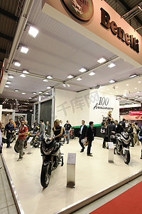 凯旋摩托摄影照片_EICMA，国际摩托车展览会