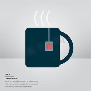 阅读icon摄影照片_欢迎阅读带有热咖啡杯的文字