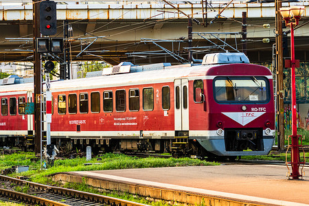2020年罗马尼亚布加勒斯特布加勒斯特北站（Gara de Nord Bucharest）火车站台列车运行细节