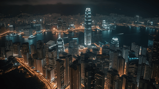 香港城市夜景