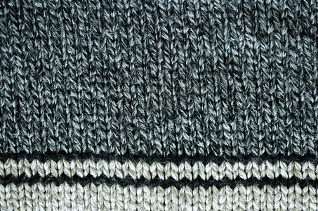 灰色黑色针织羊毛纹理背景