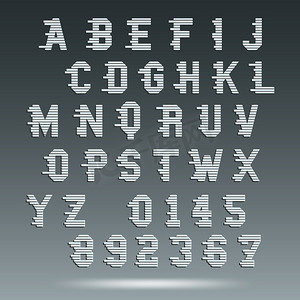 字体字母模板