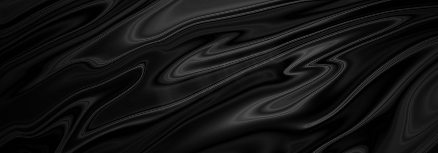 具有复制空间的黑色抽象流体背景