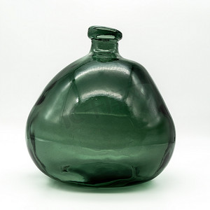 绿色无形手工玻璃花瓶