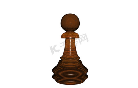 棋子的木制棕色国际象棋棋子