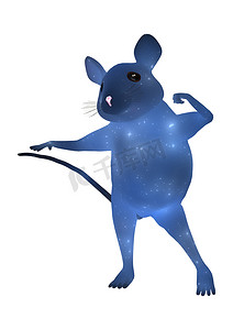 老鼠上灯台摄影照片_跳舞的老鼠