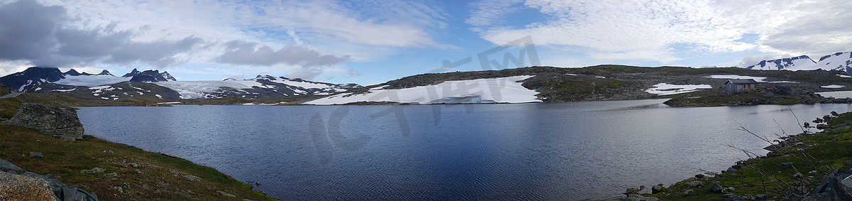 从 Jotunheimen 国家公园 NP 的全景