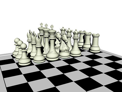 带有棋子的简单国际象棋游戏