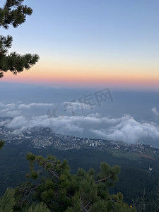 阿里图库摄影照片_日落时云景对天空的风景 - 图库照片