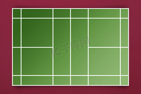 网球场平面图的复合形象