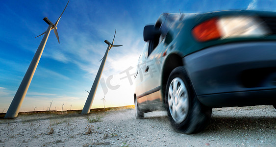 电动汽车产业与可再生能源概念
