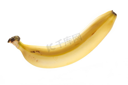 孤立的成熟香蕉