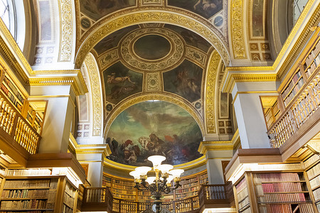图书馆，国民议会，巴黎，法国