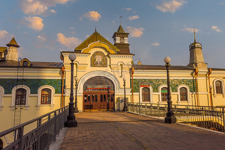 整套旅游画册摄影照片_旧火车站大楼。