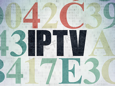 网页设计理念： 数码纸背景上的 IPTV