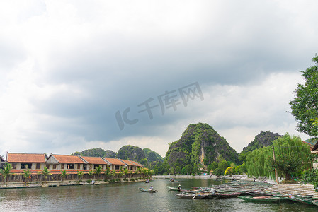 Tam Coc，Ninh Binh，越南 - 2014 年 9 月 14 日。