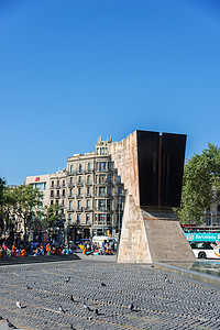 加西亚摄影照片_加泰罗尼亚广场的马西亚纪念碑