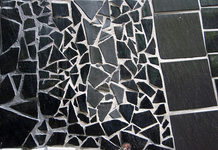 陶瓷装饰 - 黑色和白色 -Hundertwasser Haus - Vienn