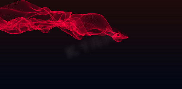 红色波浪设计的复合形象