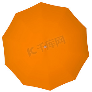 橙色雨伞