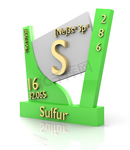 硫形式元素周期表 - V2