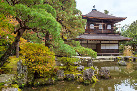 在日本京都放松平衡与和谐灵性的日本寺庙和禅宗花园