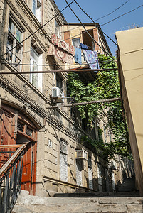 阿塞拜疆巴库市老城街