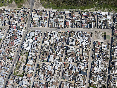 乡镇摄影照片_南非乡镇的鸟瞰图