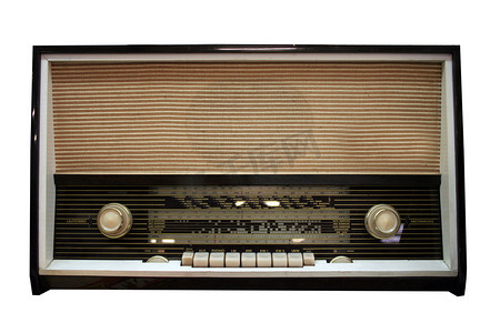 20世纪60年代摄影照片_复古收音机