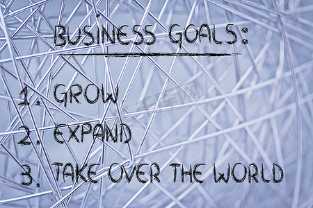 企业目标清单：成长、扩张、接管世界