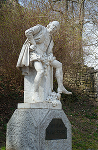 玛摄影照片_威廉·莎士比亚纪念碑，魏玛