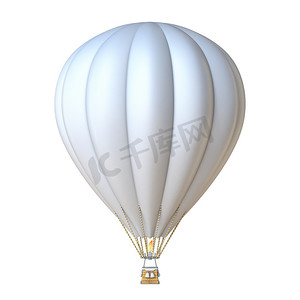 白色热气球 3D