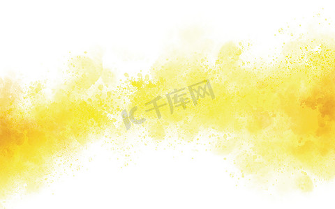 黄色水彩纹理背景图