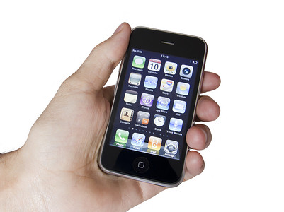 手机黑色苹果手机摄影照片_苹果 iPhone 3GS