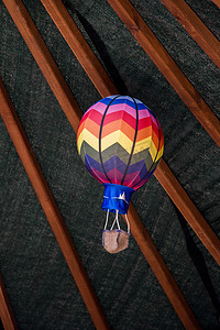 小模型彩色热气球