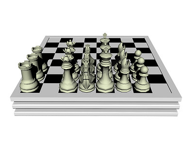 带有棋子的简单国际象棋游戏