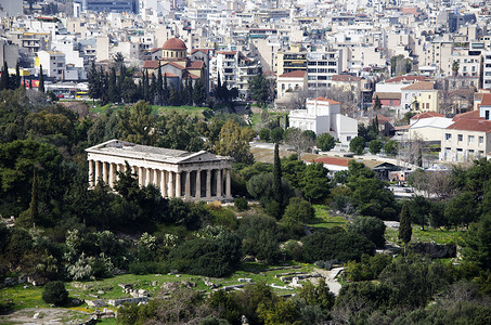 古代场所摄影照片_古代和现代希腊