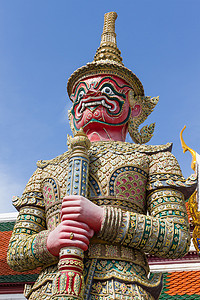 古代场所摄影照片_玉佛寺的巨型雕像