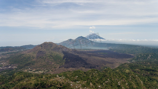 巴图尔火山，巴厘岛，印度尼西亚。