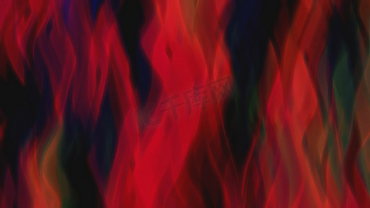 与红色火焰的抽象背景。