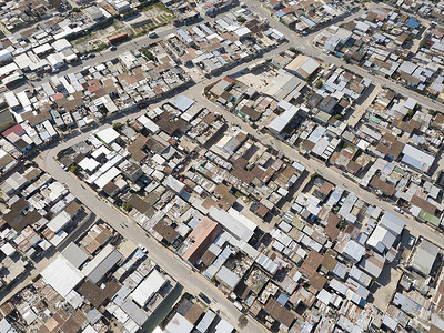 乡镇摄影照片_南非乡镇的鸟瞰图