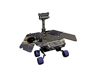 嫦娥三号探测器摄影照片_火星探测器在行星表面滚动