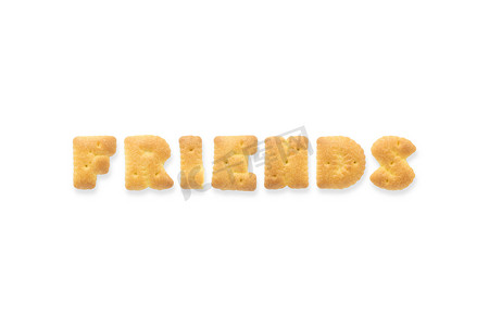 The Letter Word FRIENDS 字母饼干饼干