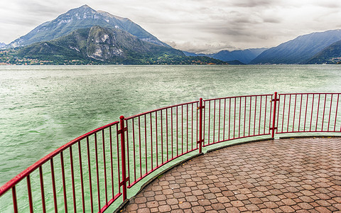 意大利科莫湖风景优美的阳台