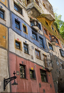 Hundertwasser 立面 - 维也纳