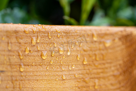 经过处理的木材，防潮和防水。