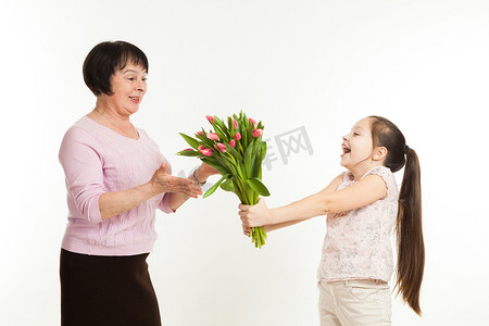 孙女祝贺祖母