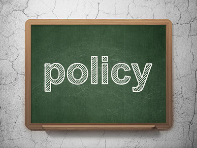 保险概念： 黑板背景政策