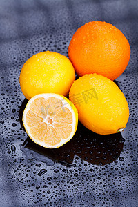 美味的柑橘类水果