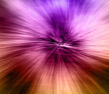 彩色隧道中快速运动的图像，抽象的光速。抽象模糊汽车交通隧道背景。